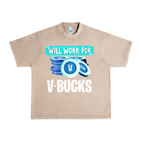 French Oak will work for v bucks youth gamer Urban Heavy Tee - artisFamous