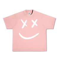 Salmon x eyed smiley face x eyes smiling Urban Heavy Tee - artisFamous