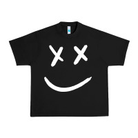 Black x eyed smiley face x eyes smiling Urban Heavy Tee - artisFamous