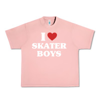 Salmon i love skater boys Urban Heavy Tee - artisFamous