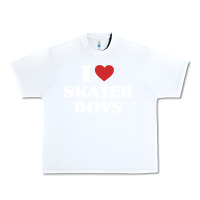 White i love skater boys Urban Heavy Tee - artisFamous
