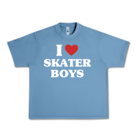 Pebble Blue i love skater boys Urban Heavy Tee - artisFamous