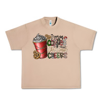 Burro I Run On Coffee And Christmas Cheers Urban Heavy Tee - CowhideDigitalArt
