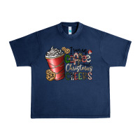 Navy I Run On Coffee And Christmas Cheers Urban Heavy Tee - CowhideDigitalArt