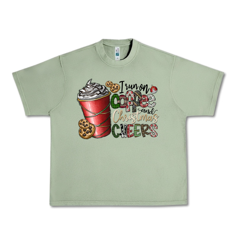 I Run On Coffee And Christmas Cheers Urban Heavy Tee by CowhideDigitalArt | Teevron