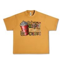 Peanut Butter I Run On Coffee And Christmas Cheers Urban Heavy Tee - CowhideDigitalArt