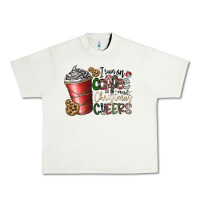 Pistachio I Run On Coffee And Christmas Cheers Urban Heavy Tee - CowhideDigitalArt