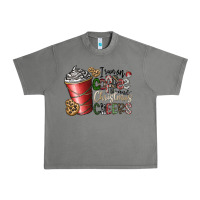 Tornado I Run On Coffee And Christmas Cheers Urban Heavy Tee - CowhideDigitalArt