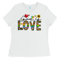 White love is love Ladies Tee - CowhideDigitalArt