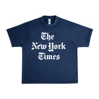 Navy new york times Urban Heavy Tee - artisFamous