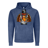 Vintage Denim thanksgiving turkey gnome Vintage Hoodie - BarkalooDesign