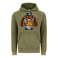 Vintage Olive thanksgiving turkey gnome Vintage Hoodie - BarkalooDesign