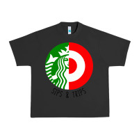 Pigment Black sips and  trips Urban Heavy Tee - artisFamous