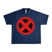 Navy xmen symbol Urban Heavy Tee - artisFamous