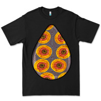 Black african fabric pattern teardrop earrings 5 Premium Tee - BundleAndBundleShop