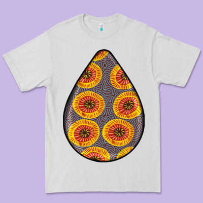 African Fabric Pattern Teardrop Earrings 5 Premium Tee Designed By Bundleandbundleshop
