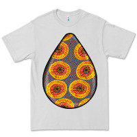Dove Grey african fabric pattern teardrop earrings 5 Premium Tee - BundleAndBundleShop