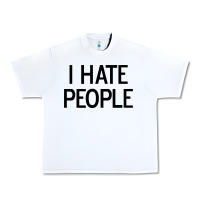 White i hate people Urban Heavy Tee - artisFamous