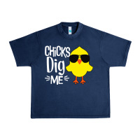 Navy kids chick dig me Urban Heavy Tee - artisFamous