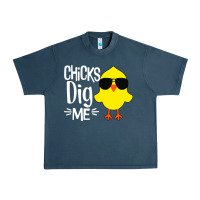 Midnight Navy kids chick dig me Urban Heavy Tee - artisFamous