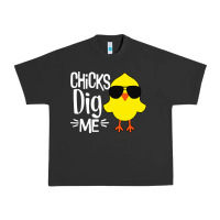 Pigment Black kids chick dig me Urban Heavy Tee - artisFamous