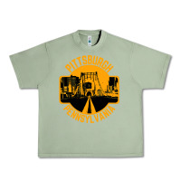 Oil Green pittsburgh pennsylvania Urban Heavy Tee - artisFamous