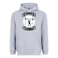 Heather Grey stronger everday Heavyweight Hoodie - Bettercallsaul