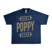 Navy Mens Best Poppy Ever | Poppy Gift Urban Heavy Tee - artisFamous