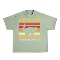 Oil Green chonk cat funny cat meme cat dad cat mom Urban Heavy Tee - artisFamous