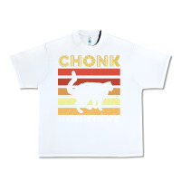 White chonk cat funny cat meme cat dad cat mom Urban Heavy Tee - artisFamous