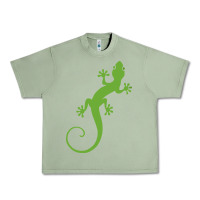 Oil Green gecko reptile Urban Heavy Tee - artisFamous