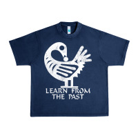 Navy african adinkra sankofa Urban Heavy Tee - artisFamous