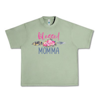 Oil Green blessed momma Urban Heavy Tee - artisFamous