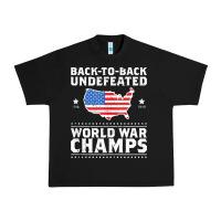 Black back to back undefeated world war champs Urban Heavy Tee - artisFamous