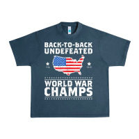 Midnight Navy back to back undefeated world war champs Urban Heavy Tee - artisFamous