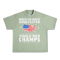 Oil Green back to back undefeated world war champs Urban Heavy Tee - artisFamous