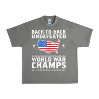 Back To Back Undefeated World War Champs Urban Heavy Tee | Teevron