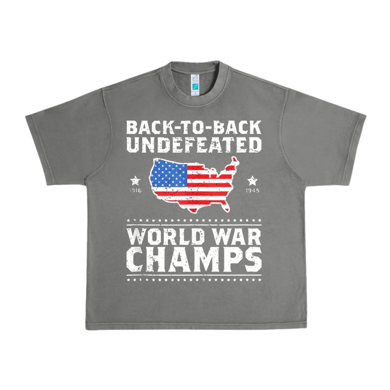 Back To Back Undefeated World War Champs Urban Heavy Tee by artisFamous | Teevron