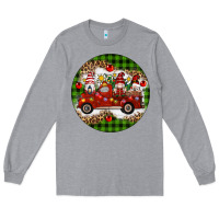Heather Grey christmas gnomes truck Long Sleeve Tee - Artiststas