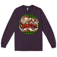 Plum christmas gnomes truck Long Sleeve Tee - Artiststas