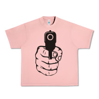 Salmon hands up pistol Urban Heavy Tee - artisFamous