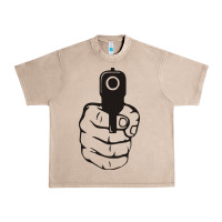 French Oak hands up pistol Urban Heavy Tee - artisFamous