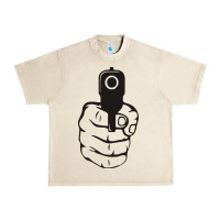 Sandshell hands up pistol Urban Heavy Tee - artisFamous