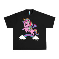 Black cute unicorn Urban Heavy Tee - artisFamous