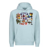 Blue Mist preview louisiana state Premium Hoodie - BarkalooDesign