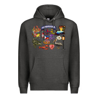 Charcoal Heather preview louisiana state Premium Hoodie - BarkalooDesign