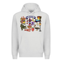 Dove Grey preview louisiana state Premium Hoodie - BarkalooDesign
