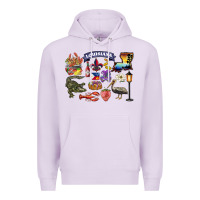 Lilac preview louisiana state Premium Hoodie - BarkalooDesign
