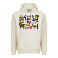 Oatmeal Heather preview louisiana state Premium Hoodie - BarkalooDesign