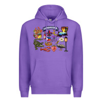 Purple preview louisiana state Premium Hoodie - BarkalooDesign